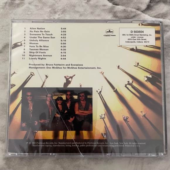 Scorpions- Face The Heat CD *Sealed - Picture 2 of 4